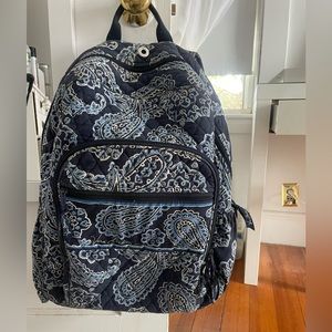 Vera Bradley Blue Design Backpack with matching pencil case